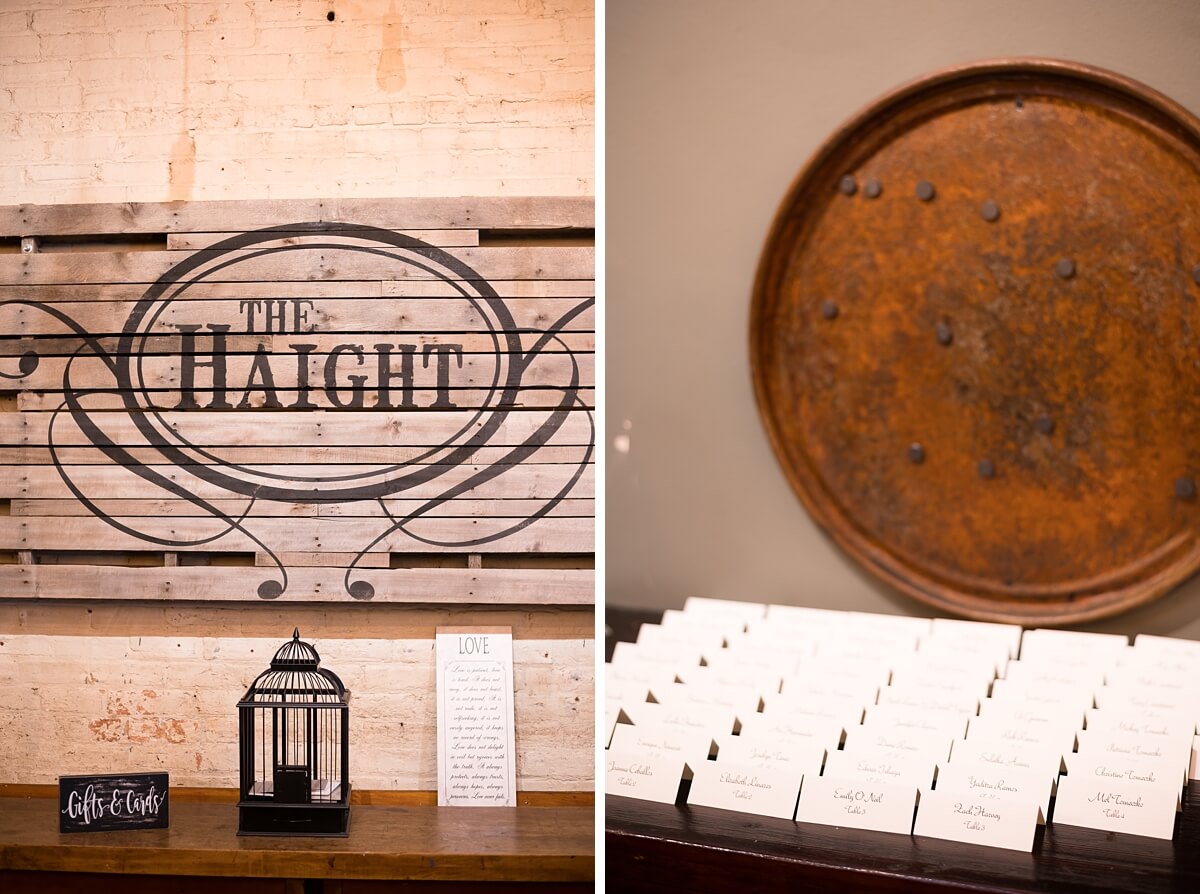 Wedding venues Chicago: The Haight reception details