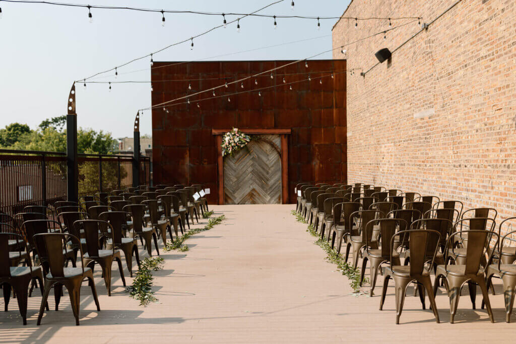 Rooftop Ceremony in Chicago Area- Alexi DaBrowski Photography